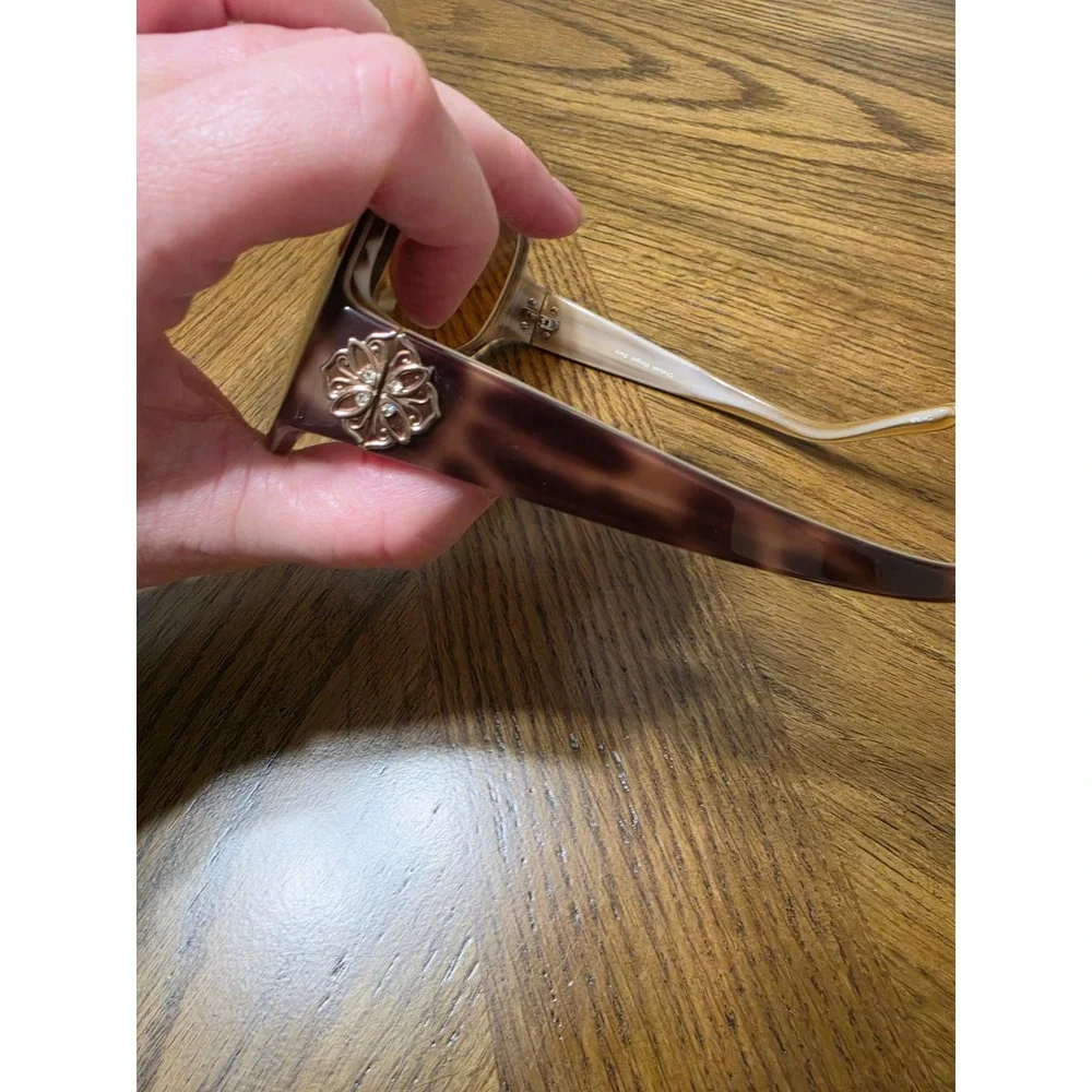 Chelsea Morgan Suns CMS 1009 YG Brown Tortoise Oversized Sunglasses